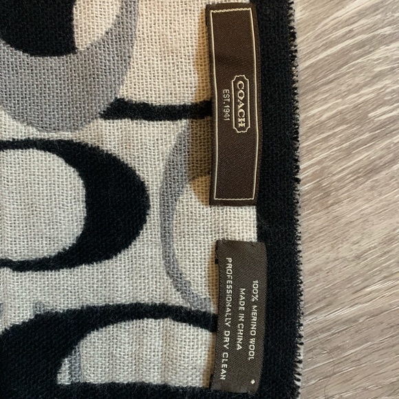 Coach Wool Scarf - Picture 3 of 3